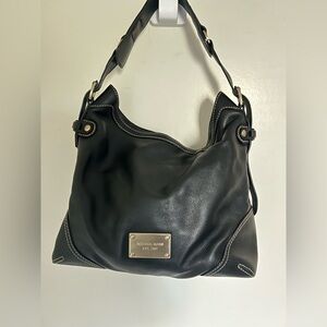 Michael Kors Black Leather Hobo Bag